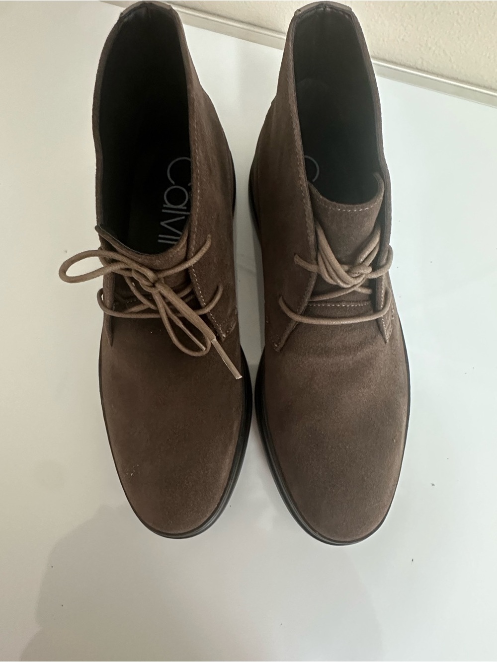 Calvin Klein Men’s Size 10 Rueben Calf Suede Shoes - never worn in original box